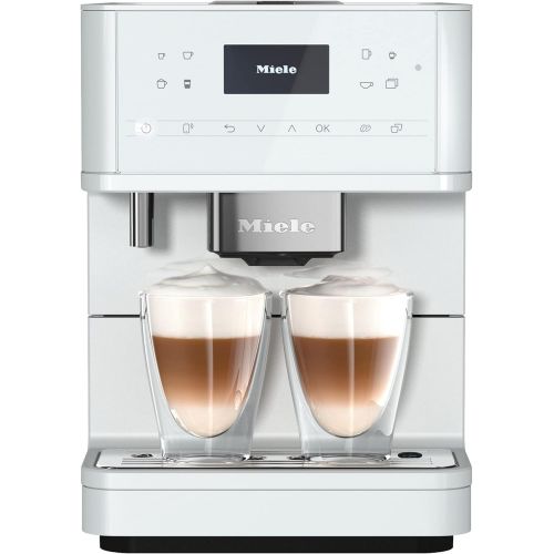  NEW Miele CM 6160 MilkPerfection Automatic Wifi Coffee Maker & Espresso Machine Combo, Lotus White - Grinder, Milk Frother