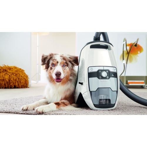  [아마존베스트]Miele Blizzard CX1 Cat & Dog Bagless Canister Vacuum, Lotus White