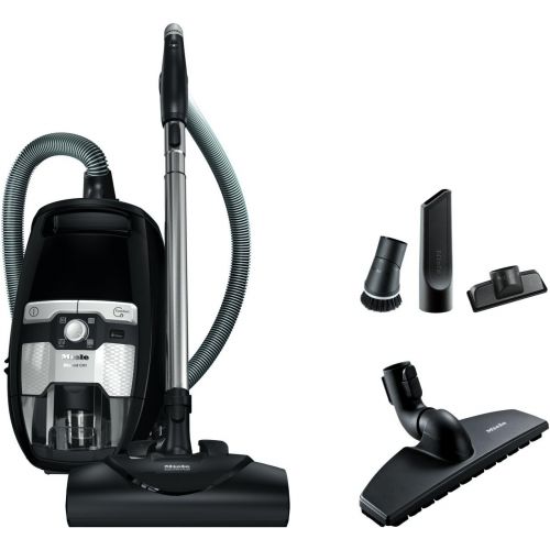  [아마존베스트]Miele Blizzard CX1 Electro & Bagless Canister Vacuum, Obsidian Black