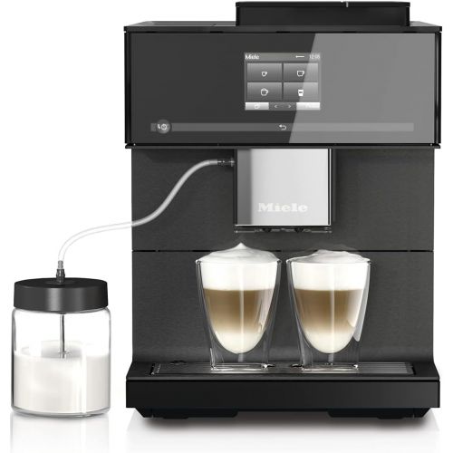  NEW Miele CM 7750 CoffeeSelect Automatic Wifi Coffee Maker & Espresso Machine Combo, Obsidian Black - Grinder, Milk Frother, Cup Warmer, Glass Milk Container, Select From Multiple