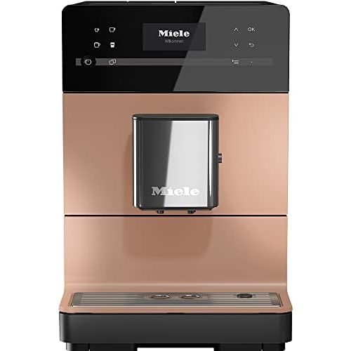  Miele CM 5510 Silence Fully Automatic Coffee Machine With OneTouch for Two, AromaticSystem, Jug Function, 2 Connoisseur Profiles, Cleaning Programmes and Much More Rose Gold Pe