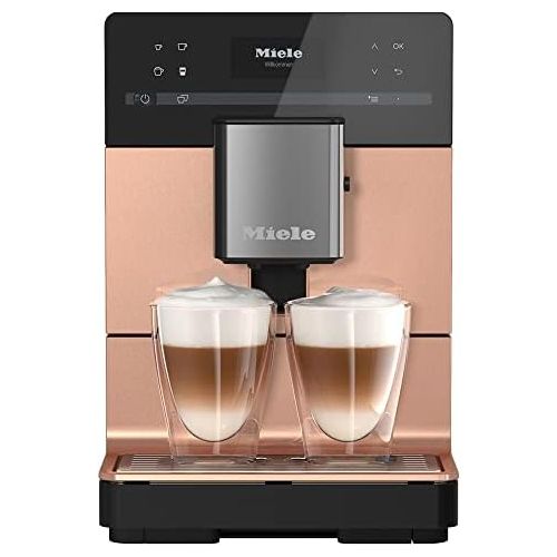  Miele CM 5510 Silence Fully Automatic Coffee Machine With OneTouch for Two, AromaticSystem, Jug Function, 2 Connoisseur Profiles, Cleaning Programmes and Much More Rose Gold Pe