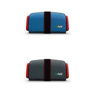 [아마존베스트]Mifold mifold 2 pack Grab and Go Booster Seat, Denim Blue and Slate