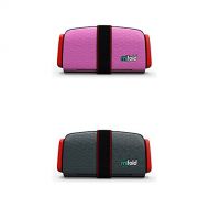 [아마존베스트]Mifold mifold 2 pack Grab and Go Booster Seat, Perfect Pink and Slate