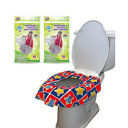  [아마존베스트]Mighty Clean Baby Disposable Toilet Seat Covers, 24 Count (2 Packs of 12 Covers)