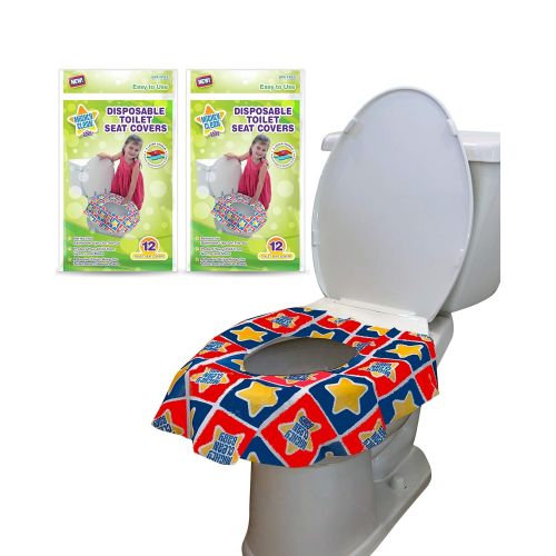  [아마존베스트]Mighty Clean Baby Disposable Toilet Seat Covers, 24 Count (2 Packs of 12 Covers)