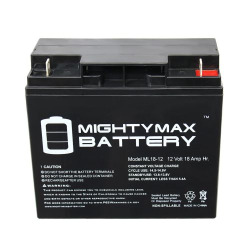  Mighty Max Battery 12V 18AH SLA Battery Replacement for Cen-tech 4-in-1 Jump Starter