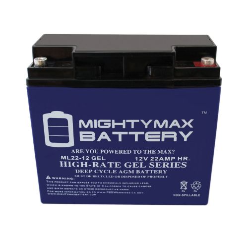  Mighty Max Battery 12V 22AH GEL Battery for CAT CJ3000 2000 Peak Amp Jump Starter