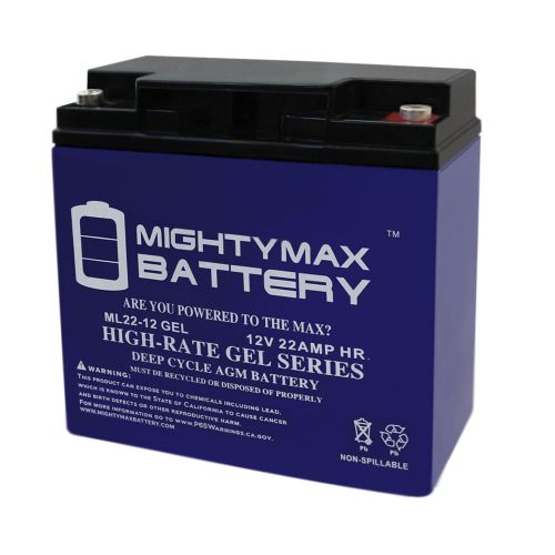  Mighty Max Battery 12V 22AH GEL Battery for CAT CJ3000 2000 Peak Amp Jump Starter