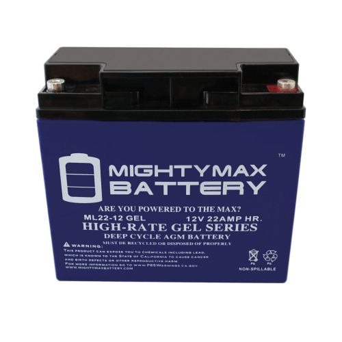  Mighty Max Battery 12V 22AH GEL Battery for ATD Tools Jump Starter 5926