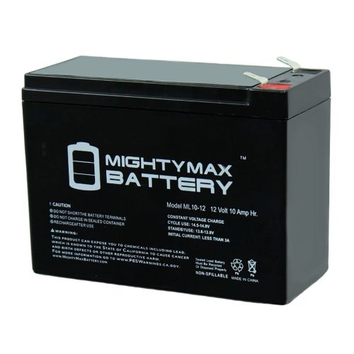  Mighty Max Battery 12V 10AH Replaces Dynacraft Surge Camo Mega ATV + 12V 1Amp Charger