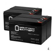 Mighty Max Battery 12V 7Ah Replaces Audi R8 Kids Ride On Car Model CH9926R8WHT - 4 Pack