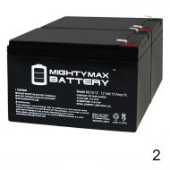 Mighty Max Battery 12V 15AH F2 Battery Replacement for Little Tikes H2 Toy Car - 2 Pack
