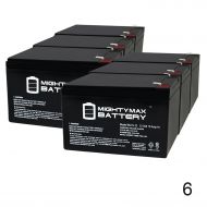Mighty Max Battery 12V 15AH F2 Battery Replacement for Little Tikes H2 Toy Car - 6 Pack