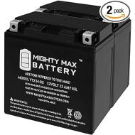 Mighty Max Battery YTX14-BS Replacement Battery Compatible with Shorai YTX14-BS - 2 Pack