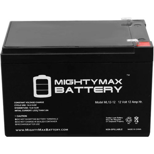  Mighty Max Battery ML12-12 - 12V 12AH F2 X-treme XB-502, XB502 Extreme Electric Moped Battery - 4 Pack brand product