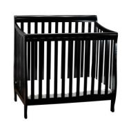 Mikaila Loren Pinewood Mini Crib With Mattress Pad by Mikala