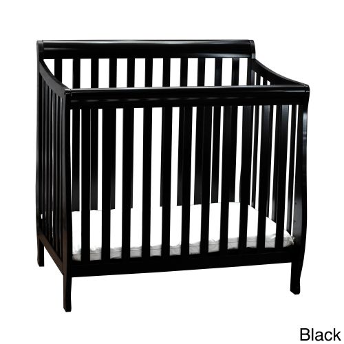  Mikaila Loren Pinewood Mini Crib With Mattress Pad by Mikala