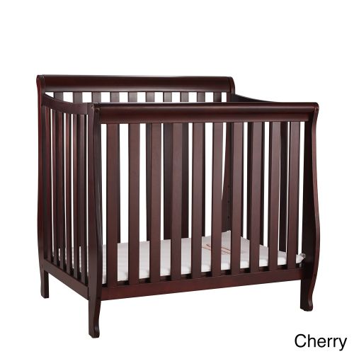  Mikaila Loren Pinewood Mini Crib With Mattress Pad by Mikala