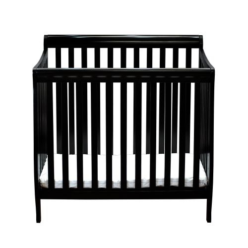  Mikaila Loren Pinewood Mini Crib With Mattress Pad by Mikala