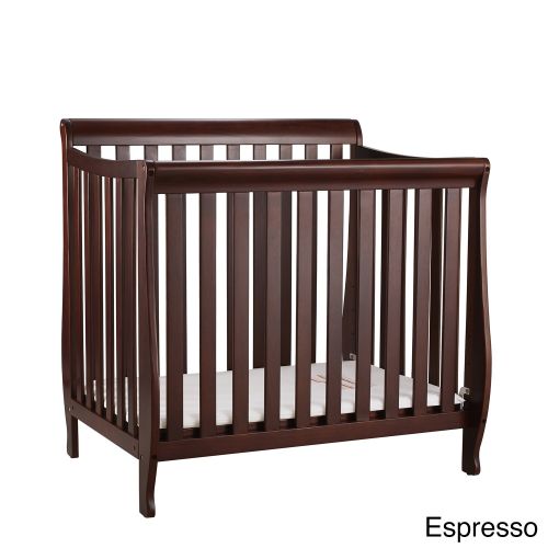  Mikaila Loren Pinewood Mini Crib With Mattress Pad by Mikala