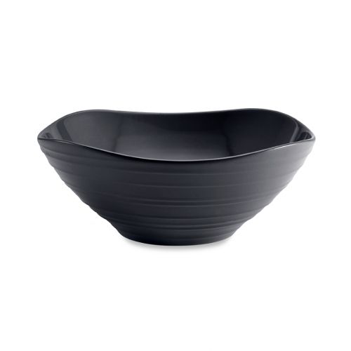  Mikasa Swirl Square Vegetable Bowl in Graphite