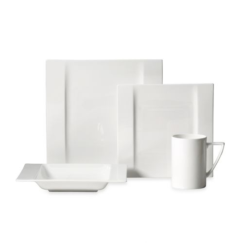  Mikasa Modern White 4-Piece Place Setting