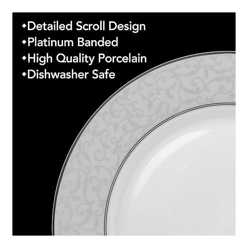  Mikasa 5224232 40-Piece Dinnerware Set, Parchment