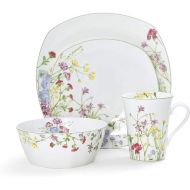 Mikasa Wildflower Garden 16-Piece Dinnerware Set, Service For 4