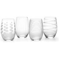 Mikasa 5095528 Cheers Stemless Wine Glass, 17-Ounce, Set of 4, Clear