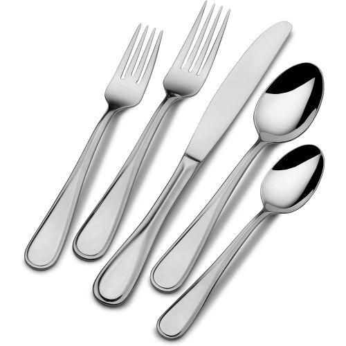  Mikasa Bravo 65-Piece Stainless Steel Flatware Set, Service for 12