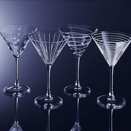  [아마존베스트]Mikasa Cheers Martini Glass, 10-Ounce, Set of 4, 4 PC, multi/none