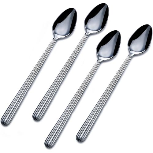  [아마존베스트]Mikasa Italian Countryside Stainless Steel Iced Beverage Spoon, Set of 4