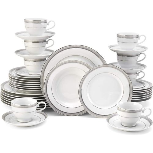  Mikasa Love Story 40-Piece Dinnerware Set, Service for 8