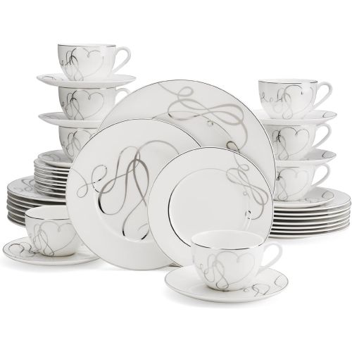  Mikasa Love Story 40-Piece Dinnerware Set, Service for 8