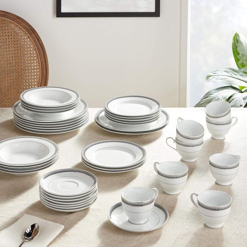  Mikasa Love Story 40-Piece Dinnerware Set, Service for 8