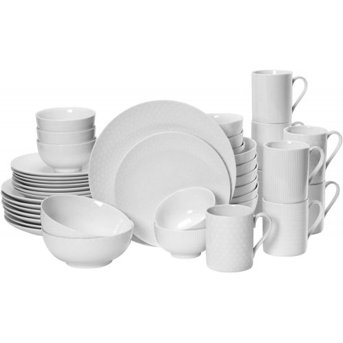  Mikasa 5224196 Cheers 40-Piece Dinnerware Set, Service for 8