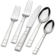 Mikasa Sinclair 65-Piece Stainless Steel Flatware Set with Caddy, Service for 12