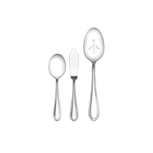  Mikasa Sinclair 65-Piece Stainless Steel Flatware Set with Caddy, Service for 12