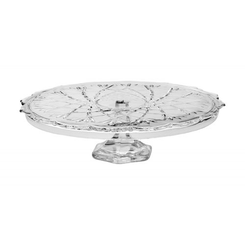  Mikasa Saturn Footed Cake Plate Stand, 14, Clear