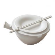 Mikash Plastic Bowl Noodle Bowl Food Container Soup Box with Lid + Handle + Chopsticks | Model FDCNTNR - 139 |