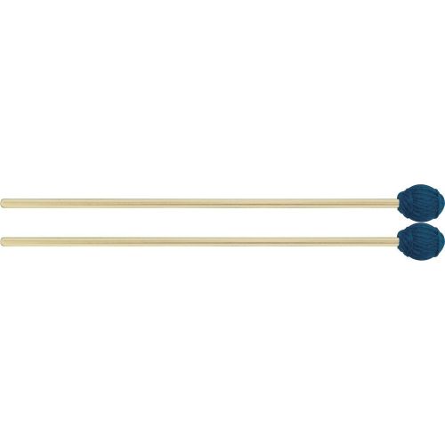  Mike Balter Ensemble Series Medium Blue Marimba Mallets w Birch Handles