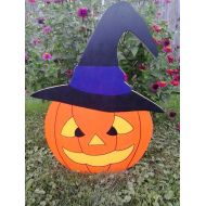 MikesYardDisplays Halloween Pumpkin Halloween Outdoor Wood yard art Lawn Decoration