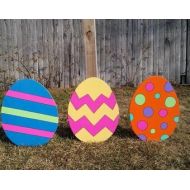 MikesYardDisplays Easter eggs Outdoor Wood Yard Art Lawn Decoration