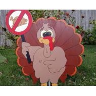 MikesYardDisplays Thanksgiving Day Turkey Outdoor Wood Yard Art Lawn Decoration