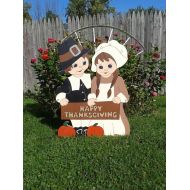 /MikesYardDisplays Thanksgiving Day Sign,Thanksgiving Greeting,Outdoor Wood Yard Art, Lawn Decoration
