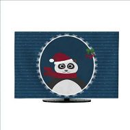 Miki Da Outdoor TV Cover Panda in The Santa hat in Openwork Frame L37 x W38