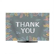 Miki Da Indoor tv covertv dust Cover 4748 inch Thank You Branches and Twigs Botanical Frame Background Card