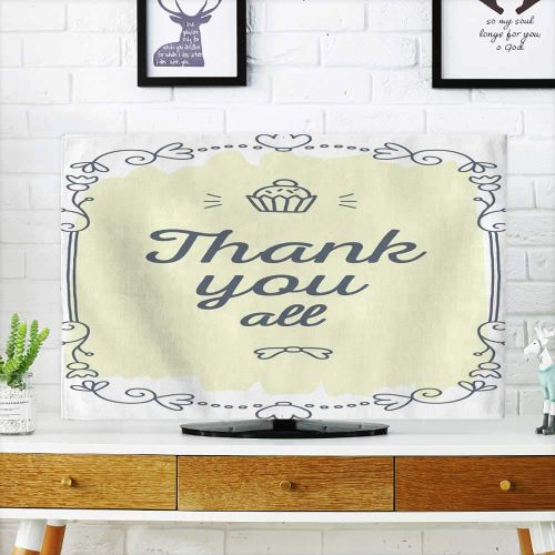  Miki Da Television Dustproof Cover Vector Illustration of Black lace Frame with inscription34748