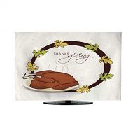 Miki Da Hanging Type tv Cover Thanksgiving Day Celebration with Rounded Frame and Cooked chick47/48